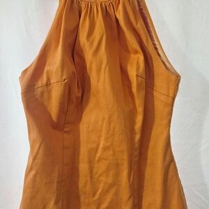 Small Pinup Couture Pinup Girl Clothing Orange Harley Top